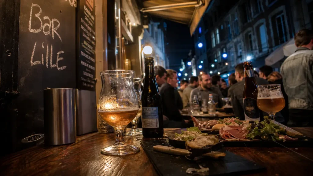 Bar Lille : bières locales sur terrasse