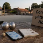 Concours petanque nord : boules et cochonnet sur un boulodrome