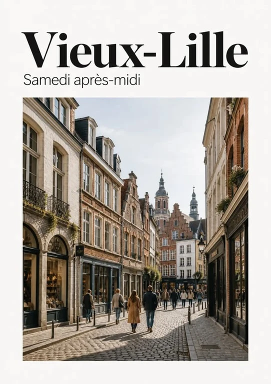 Que faire ce week-end Lille dans le Vieux-Lille, rues pavées et façades flamandes