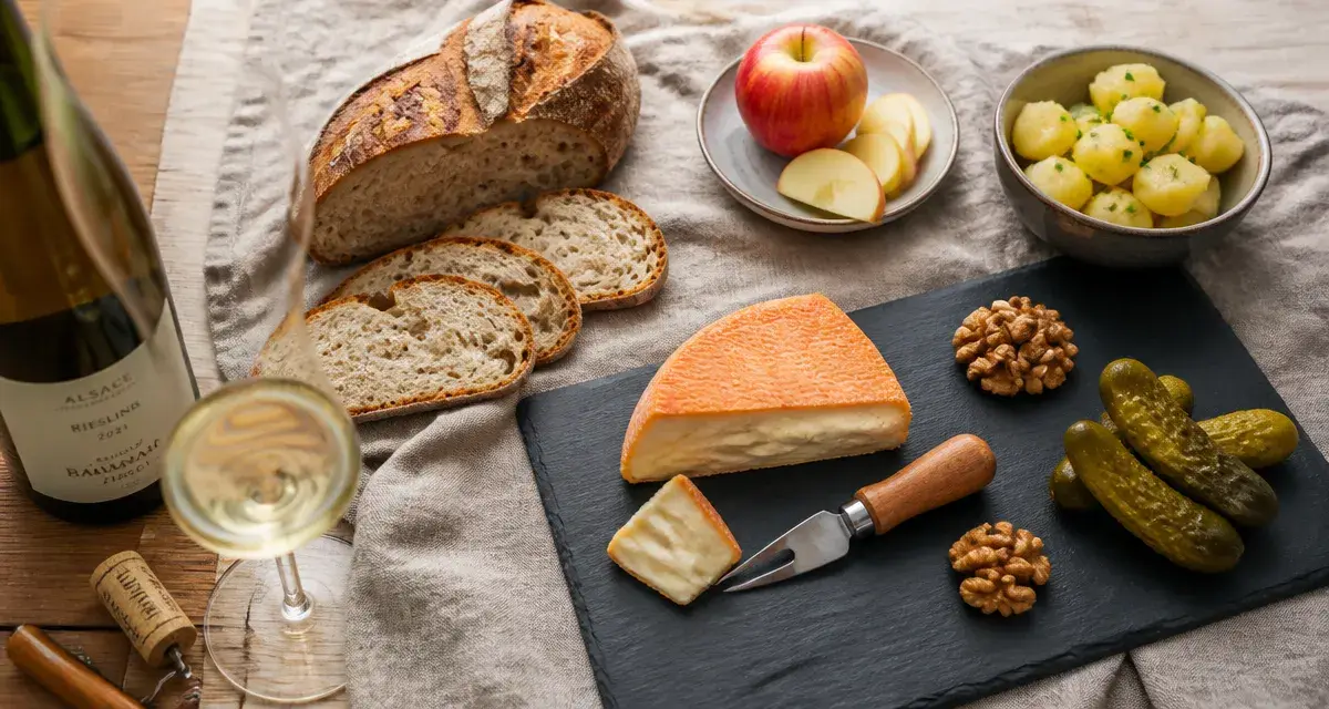 Fromage vieux Lille, vin blanc et restes transformés en recette