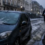 Lille neige : radar et risque de verglas, sol enneigé à Lille