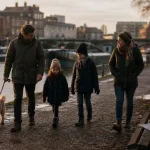 Que faire près Lille quand il pleut : marche en famille sur les berges de la Deûle