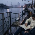 Visiter Lille en bateau : péniche amarrée sur la Deûle depuis le Port de Lille