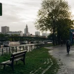 Balade autour de Lille sur la Deûle, chemin de halage et cyclistes