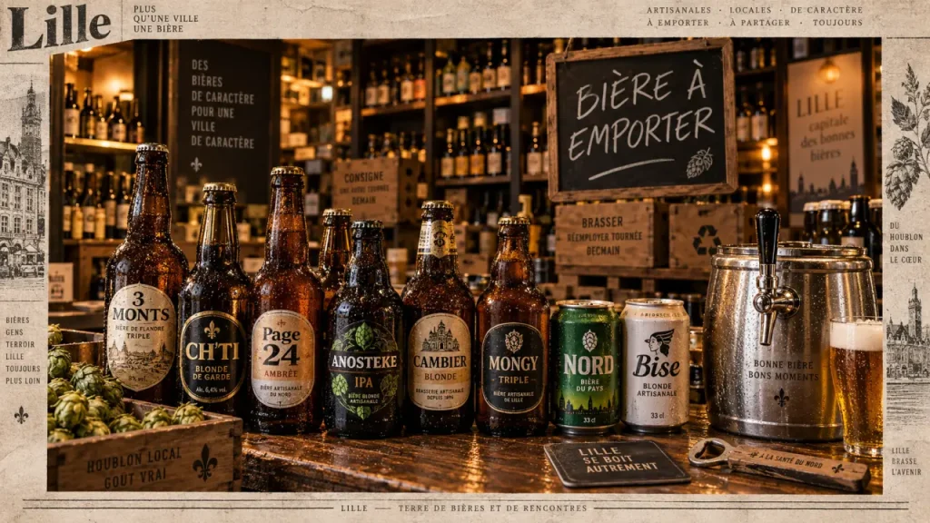 Cave à bière Lille : bières fraîches en bouteilles, canettes et mini-fût