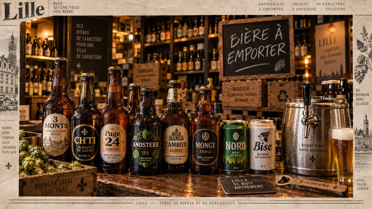 Cave à bière Lille : bières fraîches en bouteilles, canettes et mini-fût
