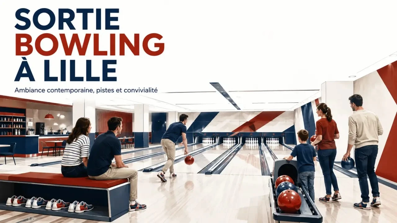 Sortie dans un bowling à Lille avec pistes et espace d’accueil
