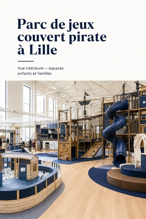 Île de Tortuga Lille, grand parc de jeux couvert sur thème pirate avec structures pour enfants