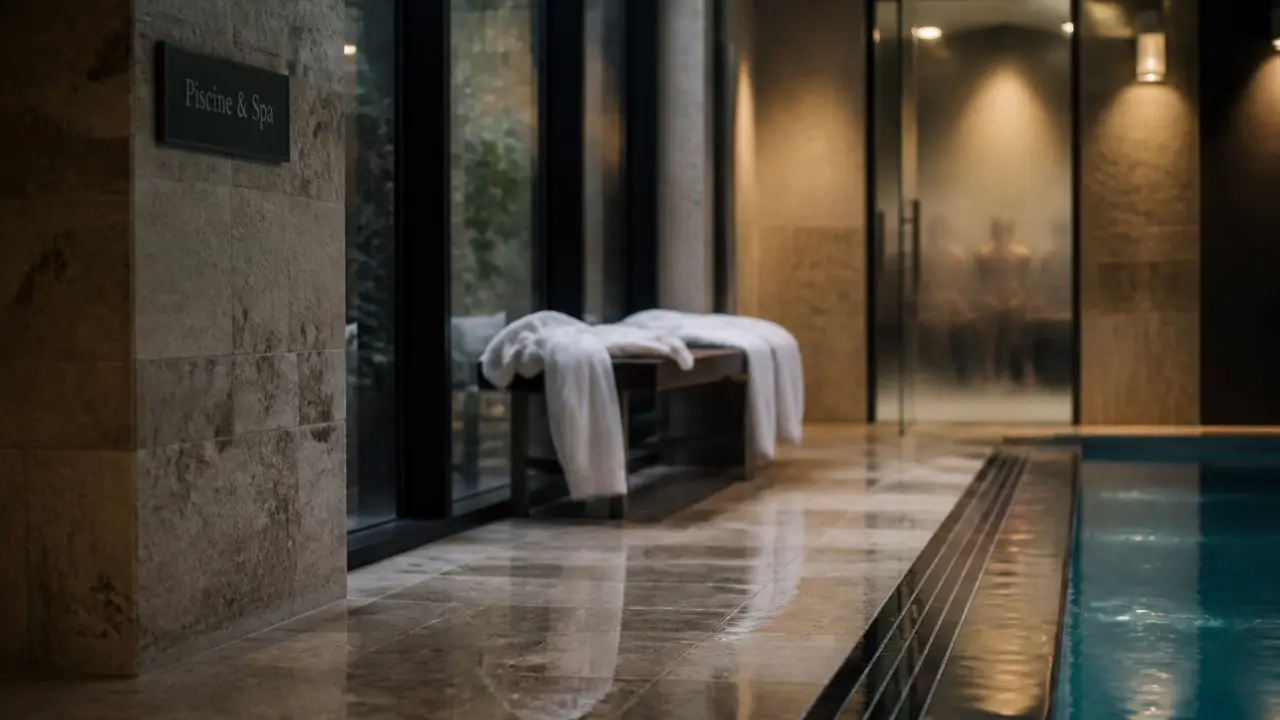 Hotel piscine Lille : spa central et bassin intérieur