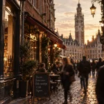 Lille le temps d'un week end : rue du Vieux-Lille et beffroi