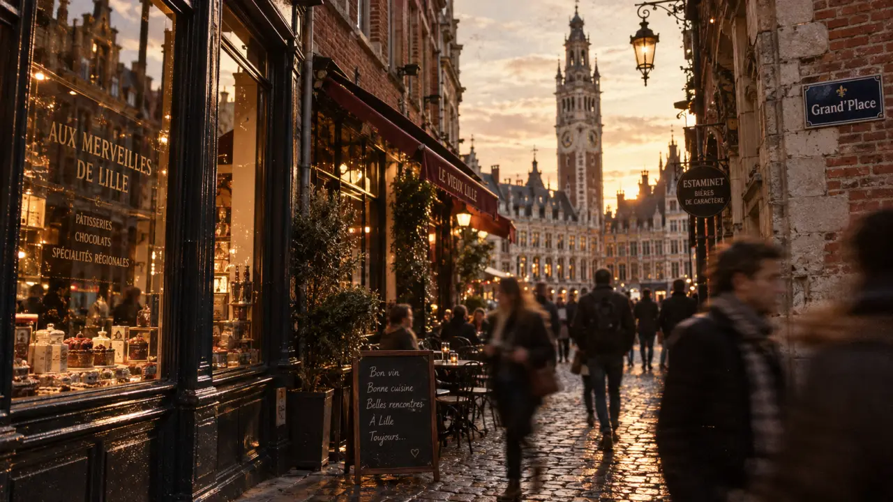 Lille le temps d'un week end : rue du Vieux-Lille et beffroi