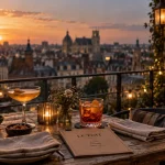 Rooftop bars lille au golden hour : verres et vue sur la ville