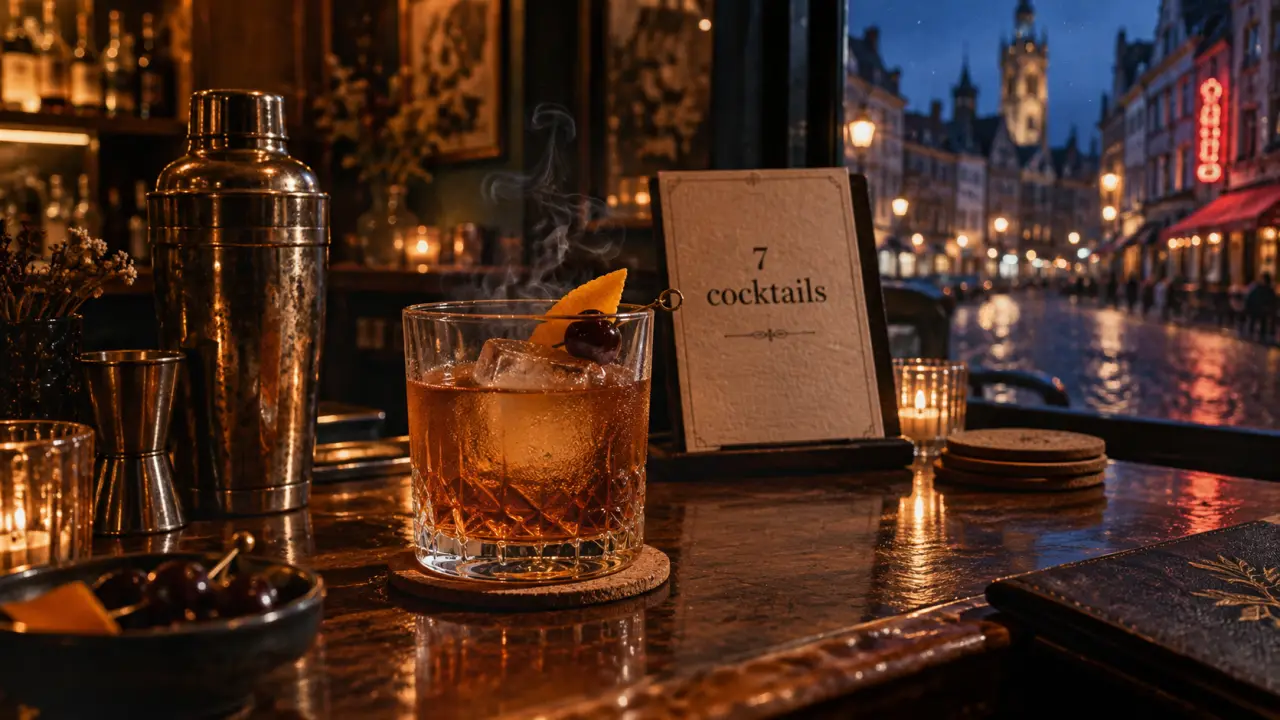 Bars Lille centre : cocktail signature whisky fumé au comptoir