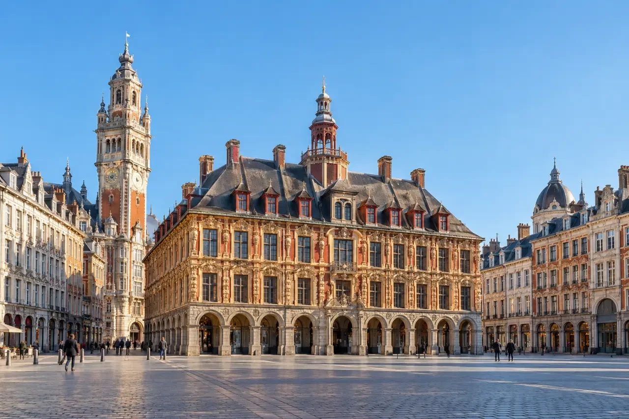 Lille city break sur la Grand-Place et devant la Vieille Bourse