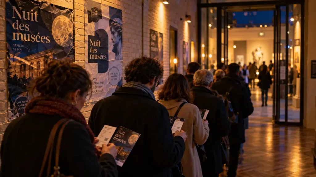 La nuit des musées Lille 2026 : visiteurs devant le musée, le 23 mai