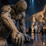 Musée du lego Lille : T-Rex LEGO 6 mètres à EuraTechnologies