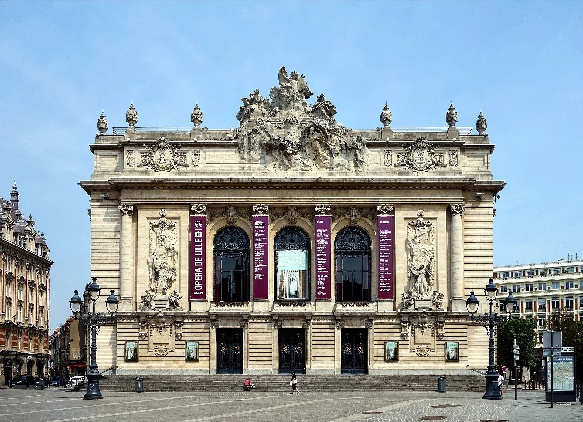 La façade de l’Opéra de Lille.