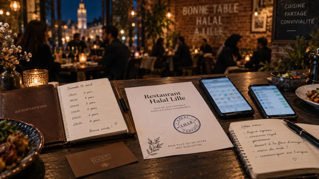Restaurant a lille halal : table, carnet et réservation, choix sans se limiter au prix